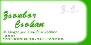 zsombor csokan business card